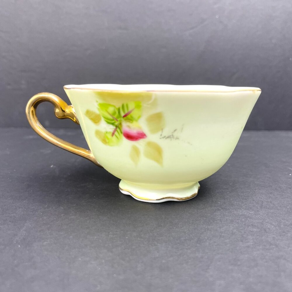 Set of 2 Lefton China 3071 Hand Painted Cup & Saucer Sets Pink Roses - Japan - Picture 10 of 14